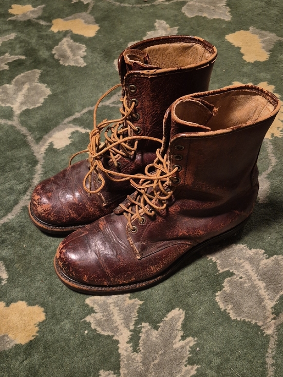 Gold Bond Other - Men's Rustic Brown Leather Lace-Up Work Boots